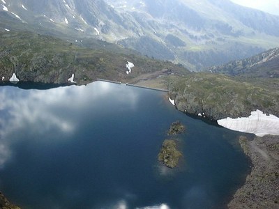 Vall del Riu lake: the most recent dam